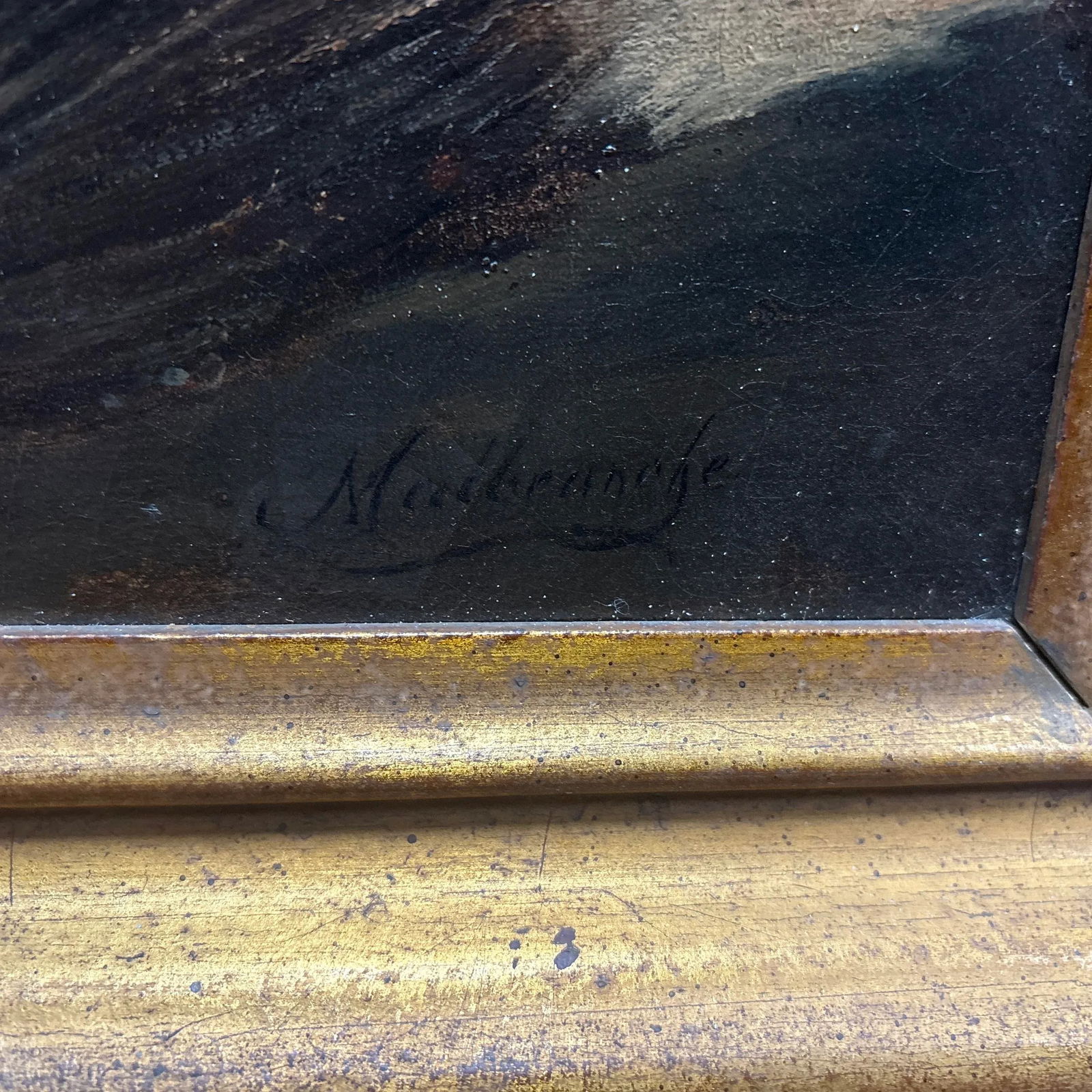 Louis Claude Malle Branche (1790-1838) - Stable Scene, Oil on Canvas, 21" X 25" - 9