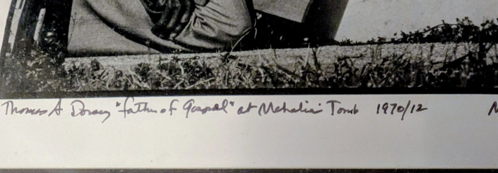 1980s "Thomas A. Dorsey at Mahalia Jackson's Tomb" by Renowned Photographer Michael P. Smith - 9