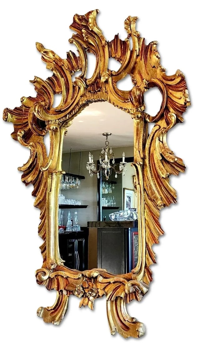 Monumental 19th Century Italian Giltwood Mirror - 2