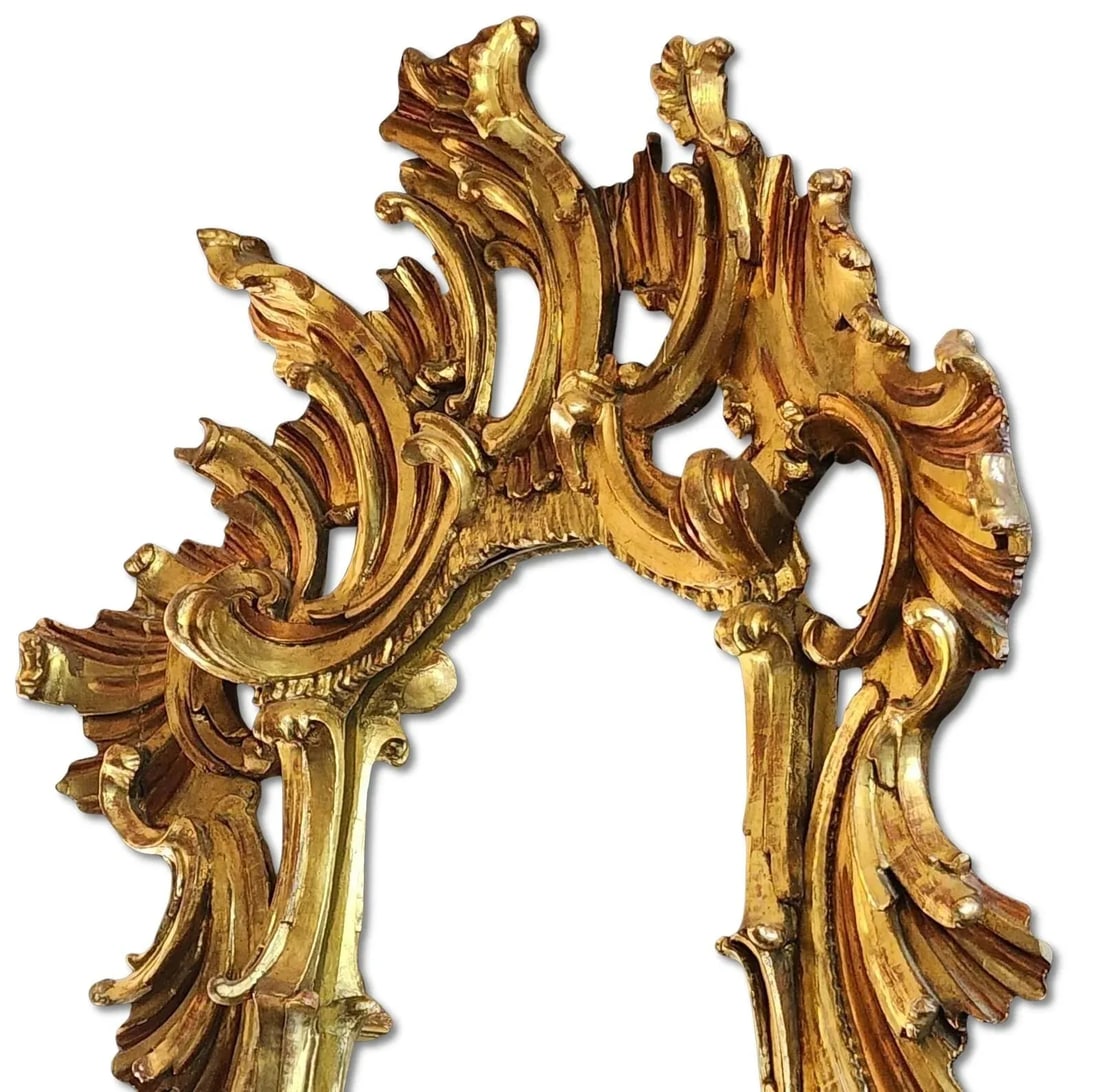 Monumental 19th Century Italian Giltwood Mirror - 3