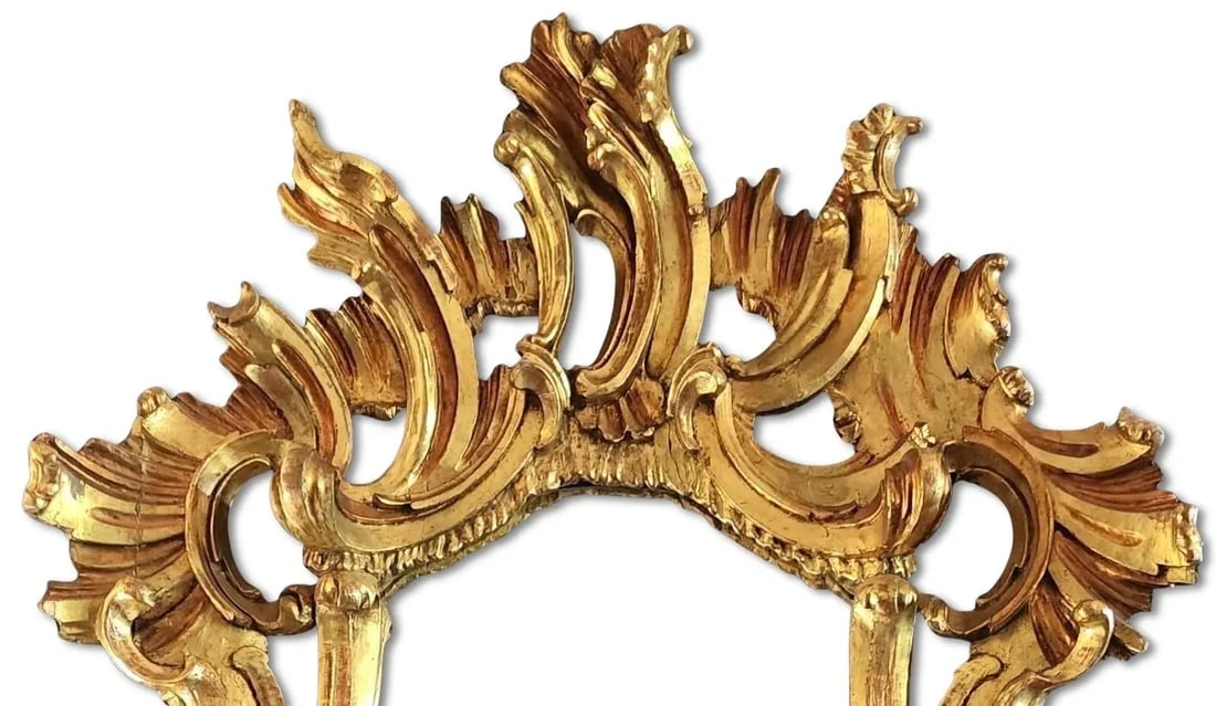 Monumental 19th Century Italian Giltwood Mirror - 5