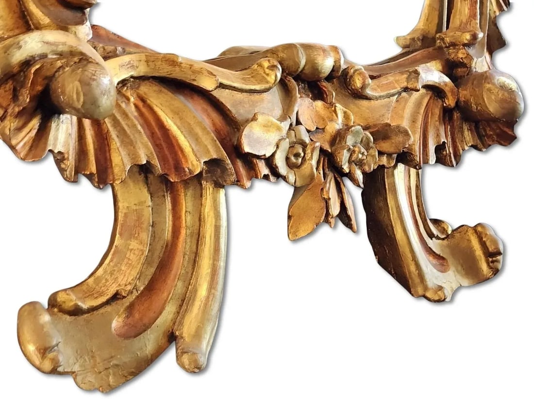 Monumental 19th Century Italian Giltwood Mirror - 6