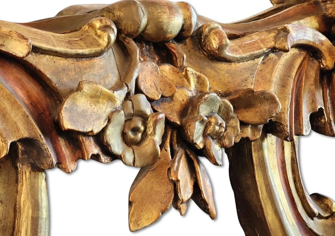 Monumental 19th Century Italian Giltwood Mirror - 7