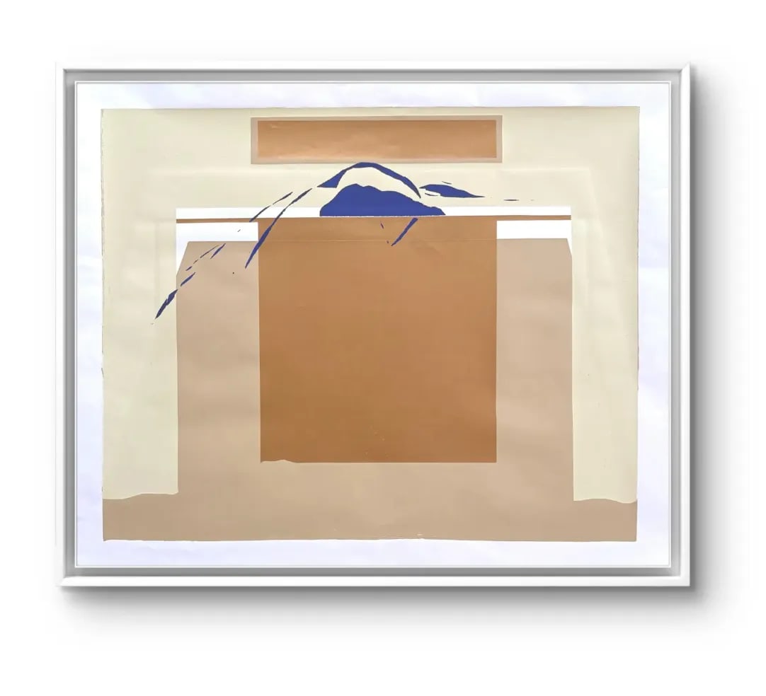 Barbara Beck 1969 Mid-Century Screen Print on Paper - Unframed - 2