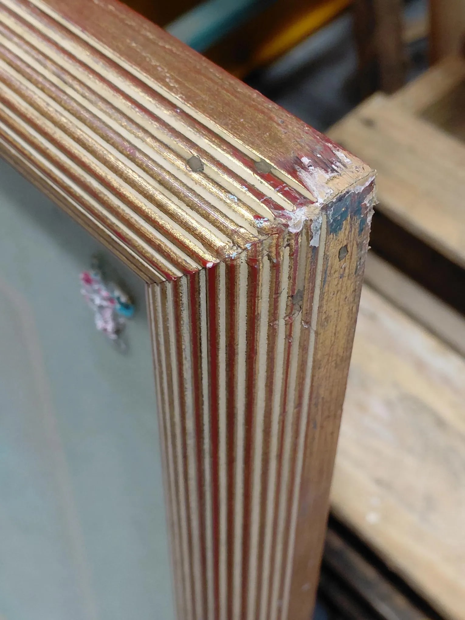 Framed Chinese Nature Scene Watercolor on Silk - 10