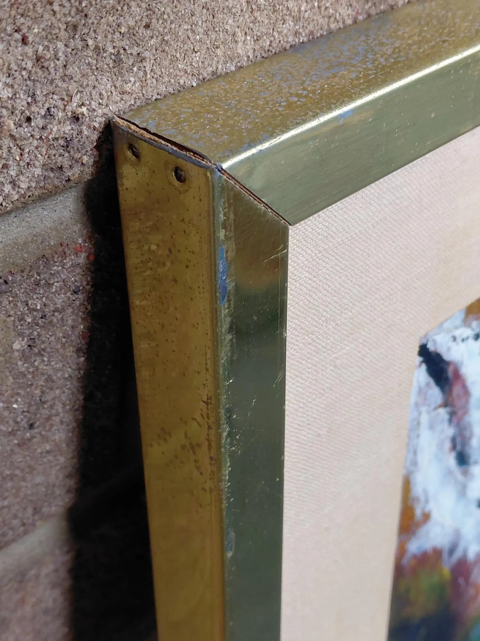 Framed J. Akston Untitled 1974 Acrylic on Board - 6