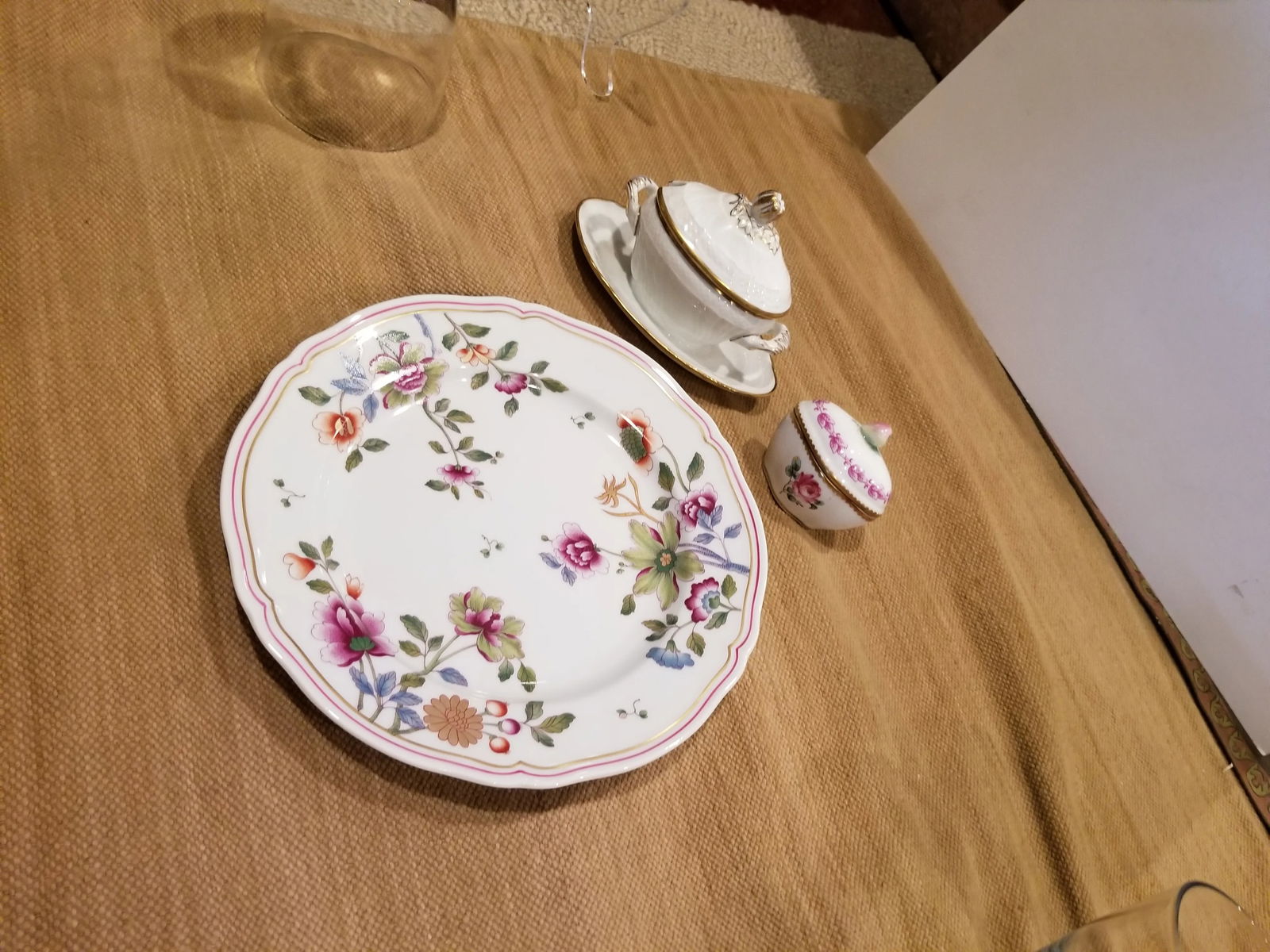 Vintage Richard Ginori Floral Porcelain Dishes - Set of 3 - 3