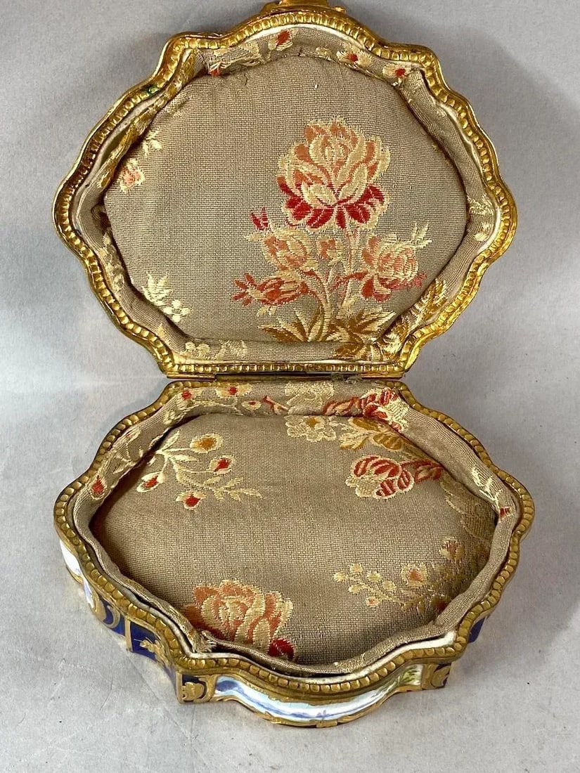 19thC French Sevres Royal Blue Gold Porcelain Box - 14