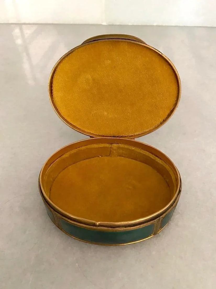 19thC French Bronze Guilloche Enamel Jewelry Box C1860 - 10