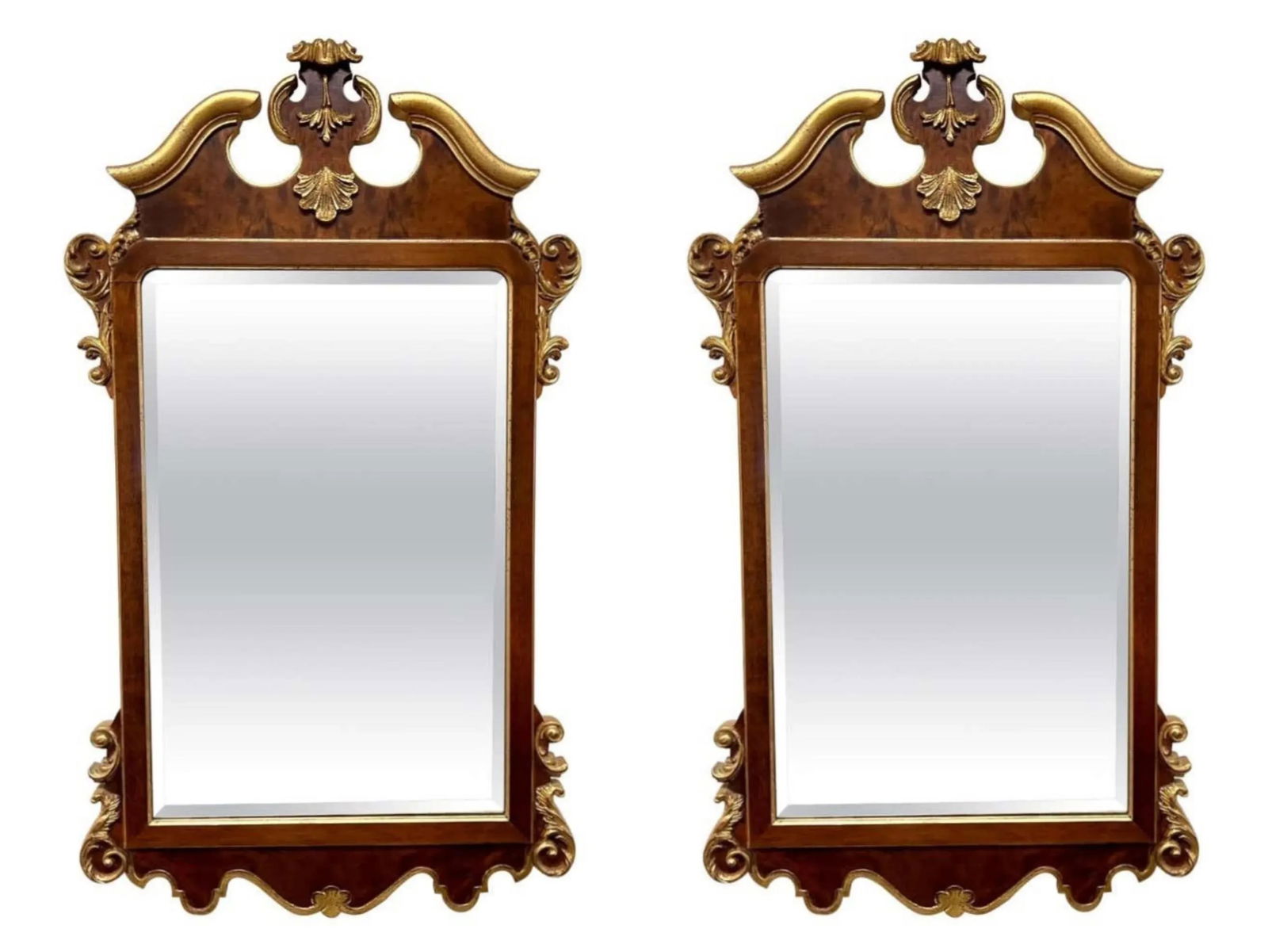Pair La Barge Mid Georgian Chippendale Mirrors - 2
