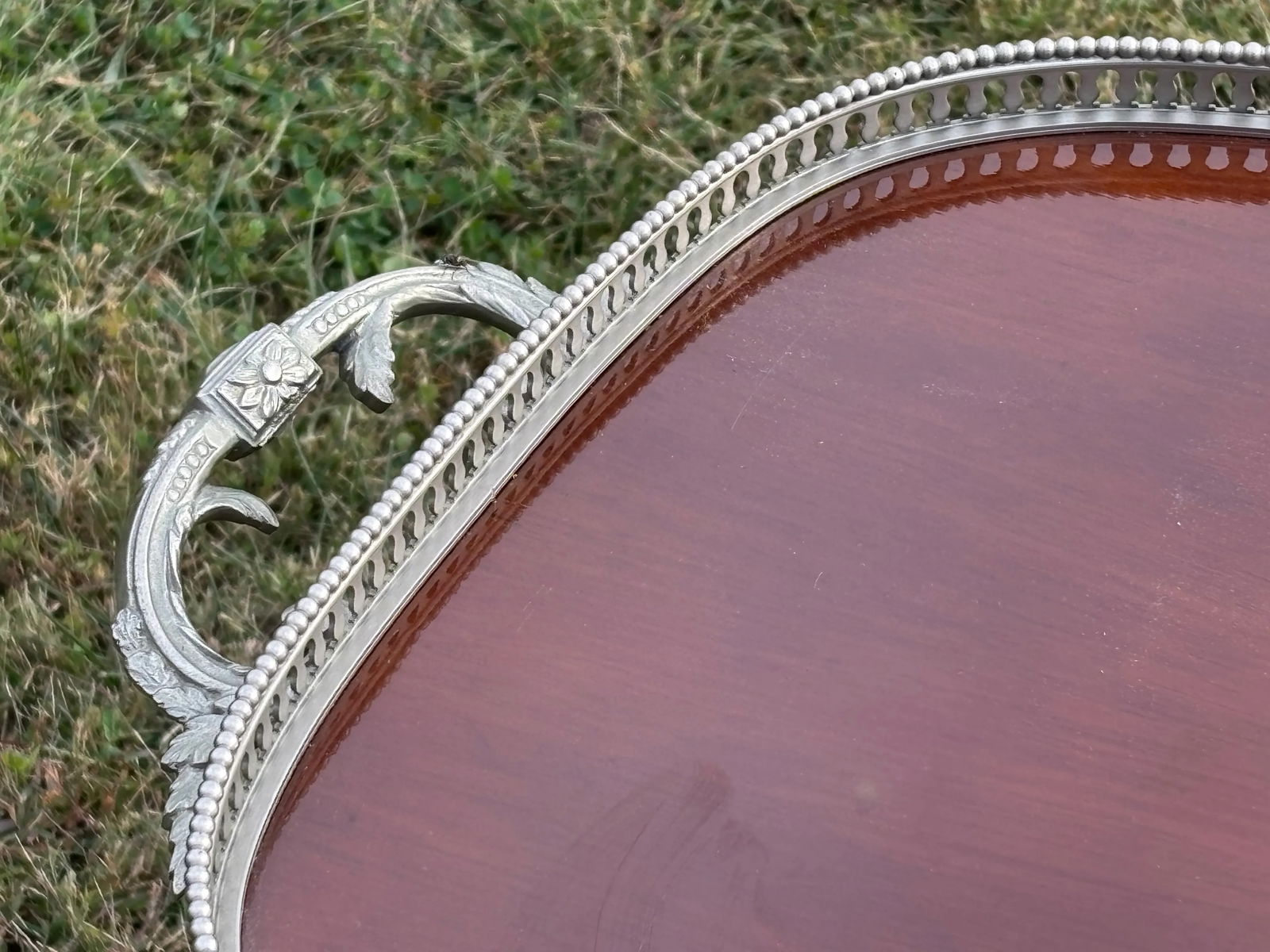 20th C. British Regency Style Butler's Cocktail Serving Tray Table - 4