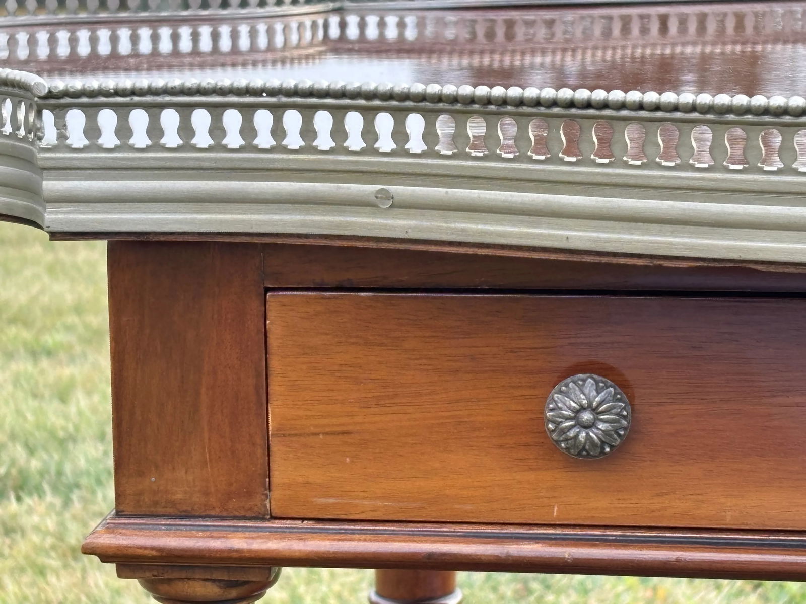 20th C. British Regency Style Butler's Cocktail Serving Tray Table - 7