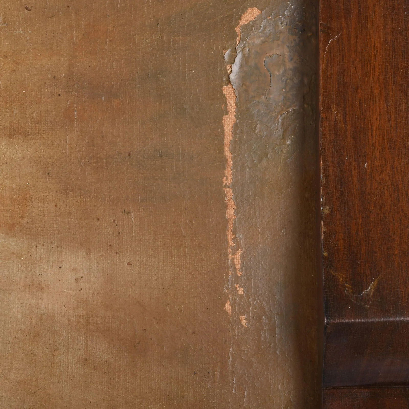 Antique Framed "Our Lady of Refuge" Oil on Canvas - 4