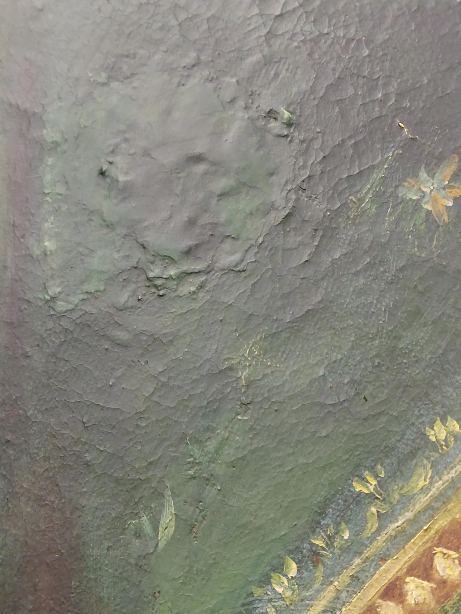 Antique Framed "Our Lady of Refuge" Oil on Canvas - 8