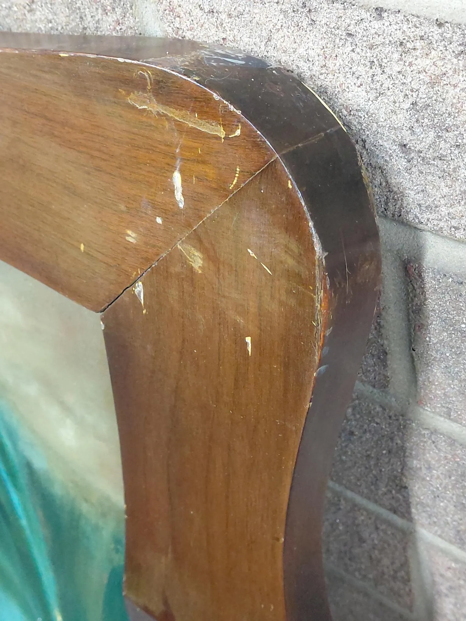 Antique Framed "Our Lady of Refuge" Oil on Canvas - 9