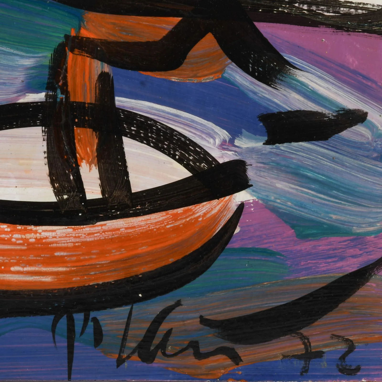 Signed Peter Keil "New-York" Oil on Masonite - 4