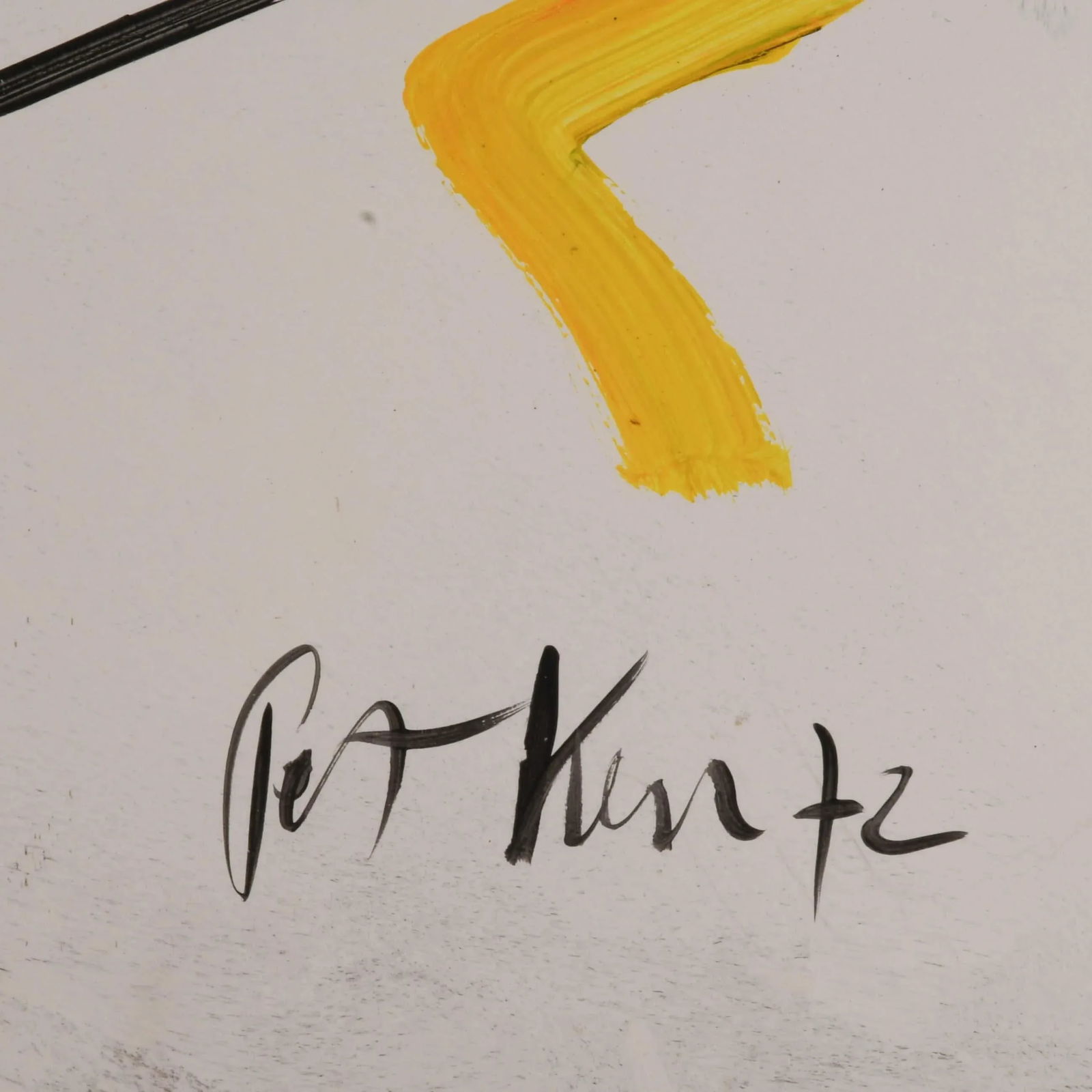 Signed Peter Keil "Linear Emotions 72" Oil on Masonite - 5