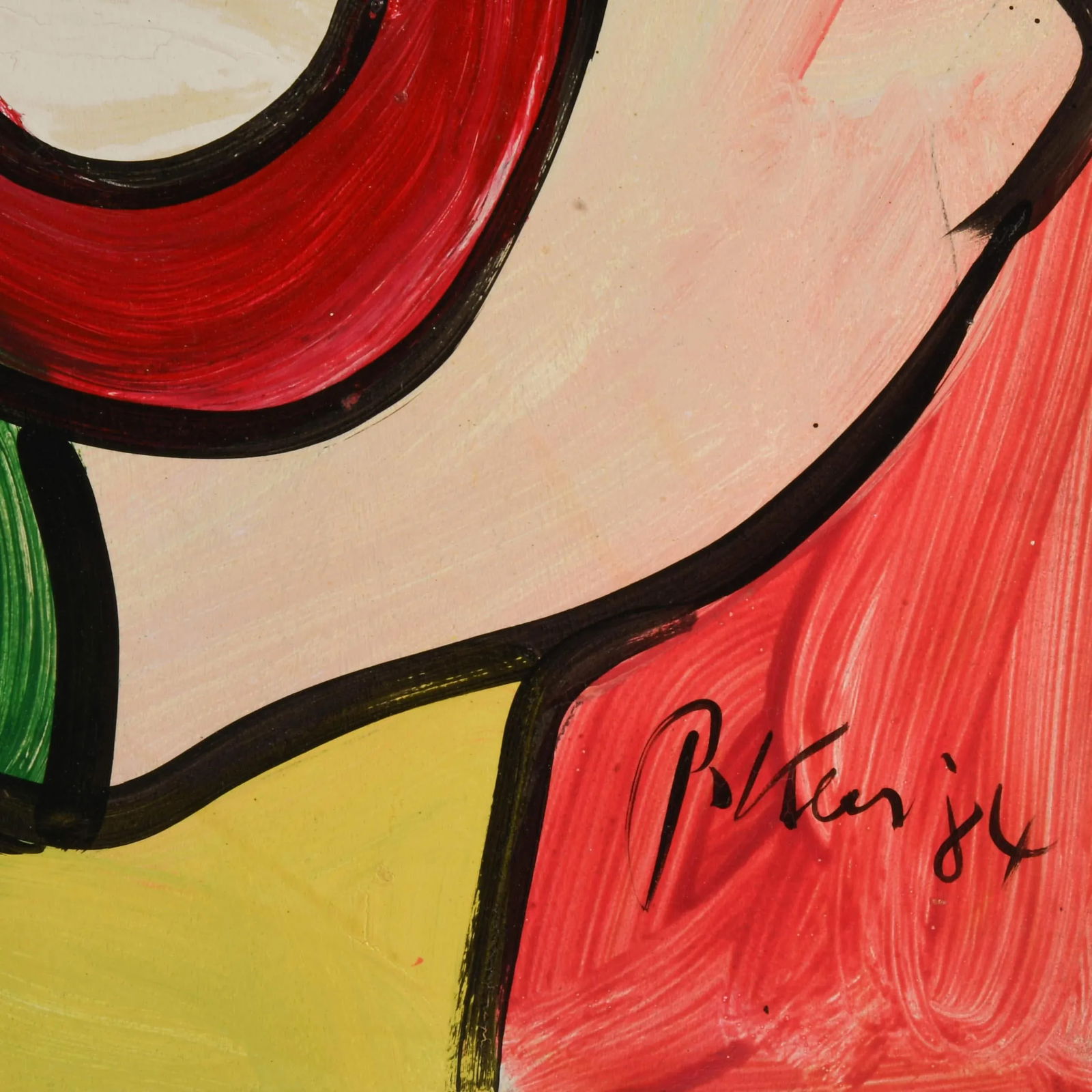 Signed Peter Keil "Duality in Color" Oil on Masonite - 4