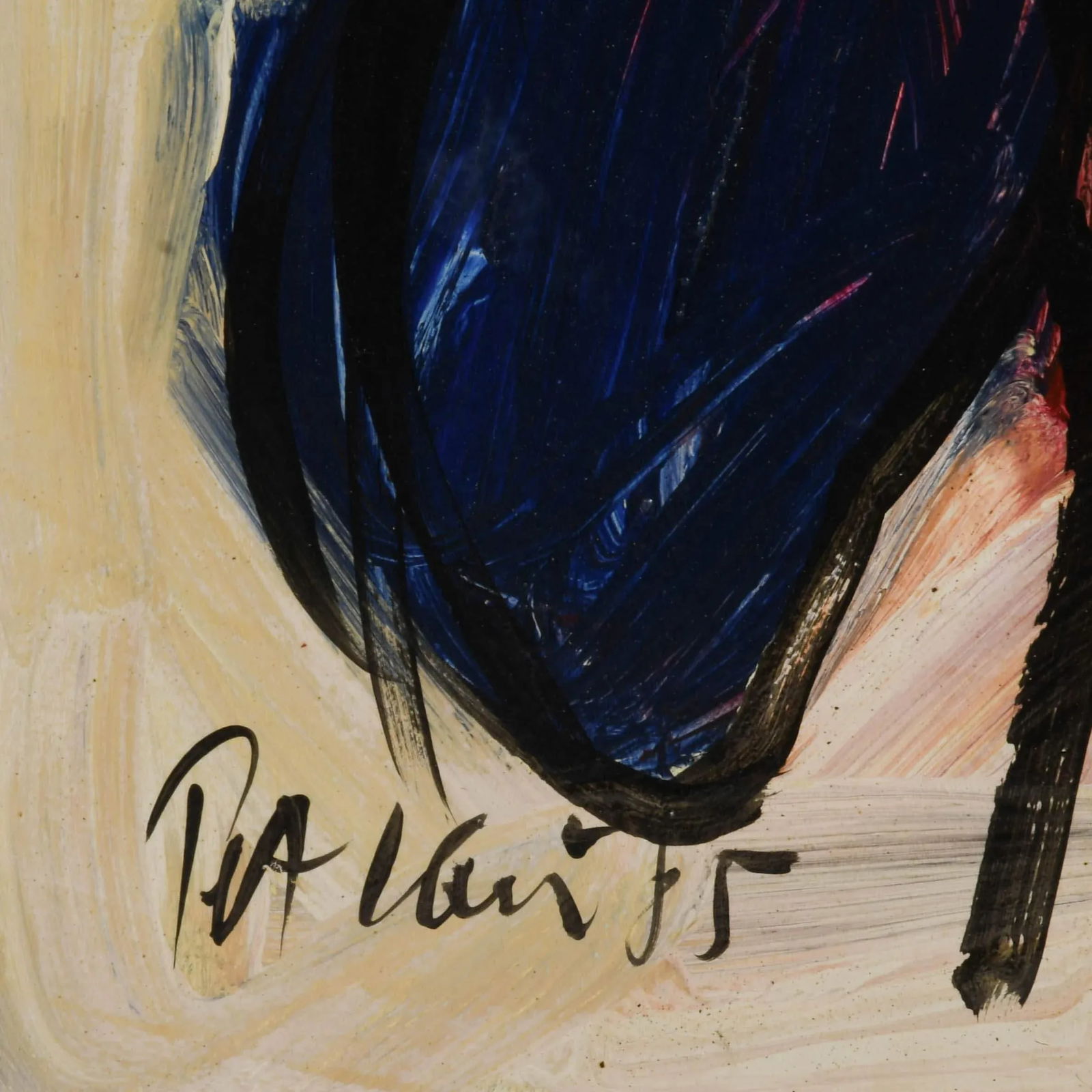 Signed Peter Keil "The Crimson Shadow 85" Oil on Masonite - 4