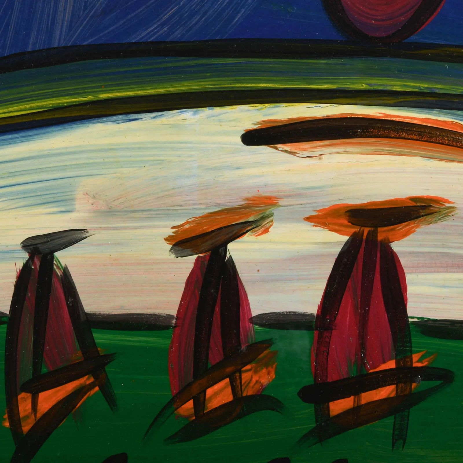 Signed Peter Keil "New Orleans 73" Oil on Masonite - 3