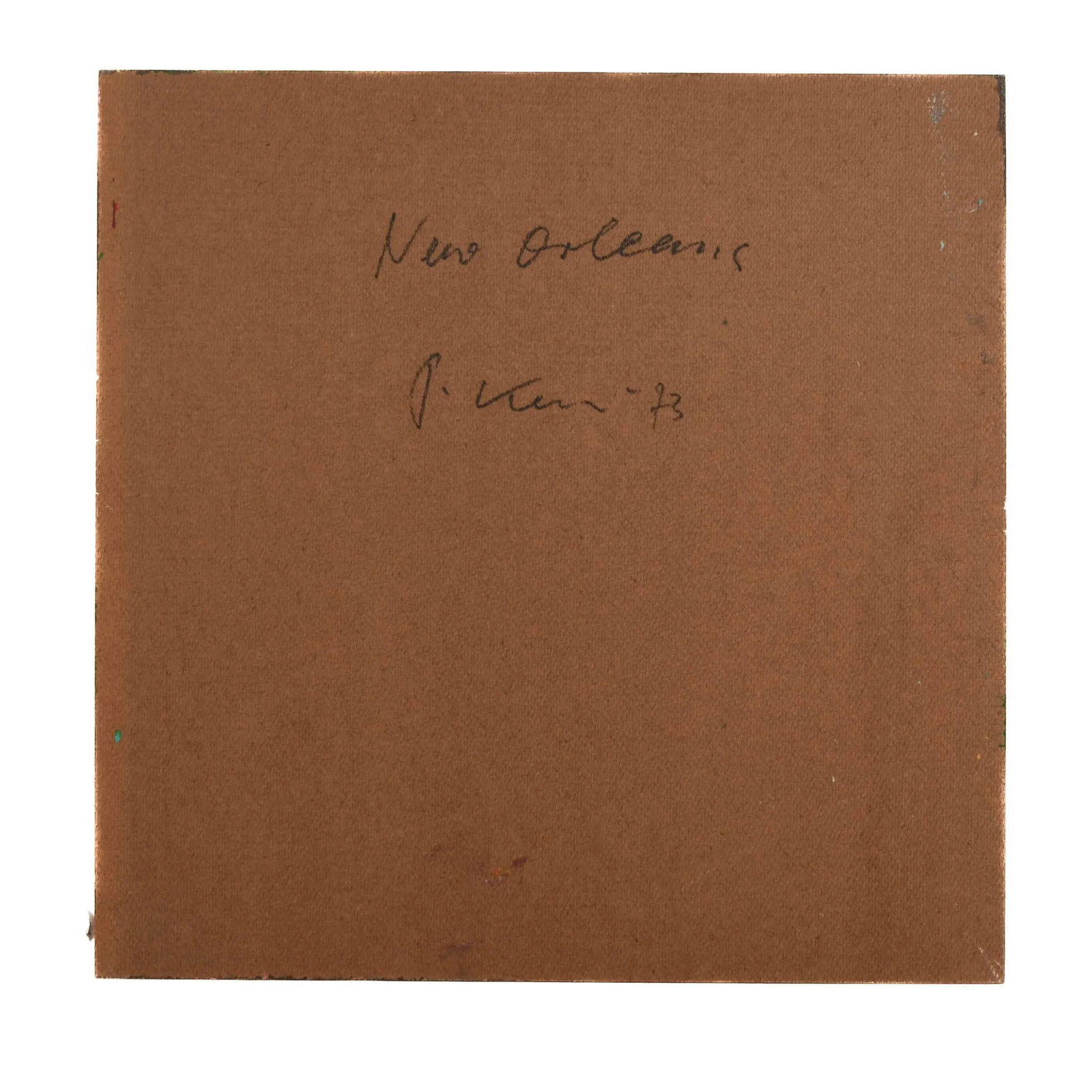 Signed Peter Keil "New Orleans 73" Oil on Masonite - 5