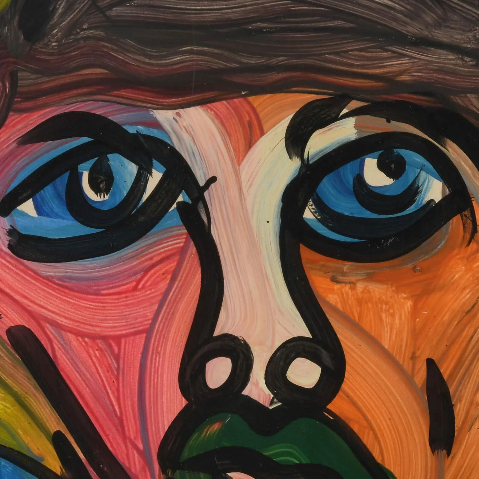 Framed Signed Peter Keil "The Green Confidant" Oil on Masonite - 3