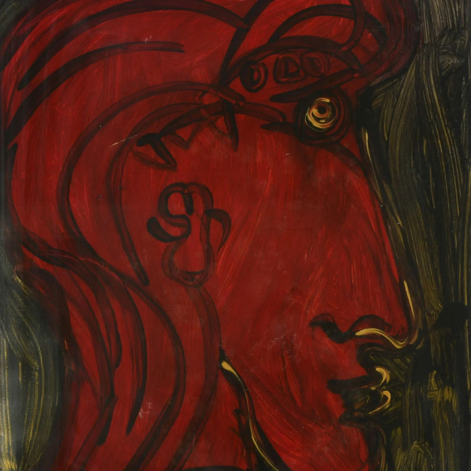 Signed Peter Keil "My Friend Jatamas 1963" Oil on Masonite - 2