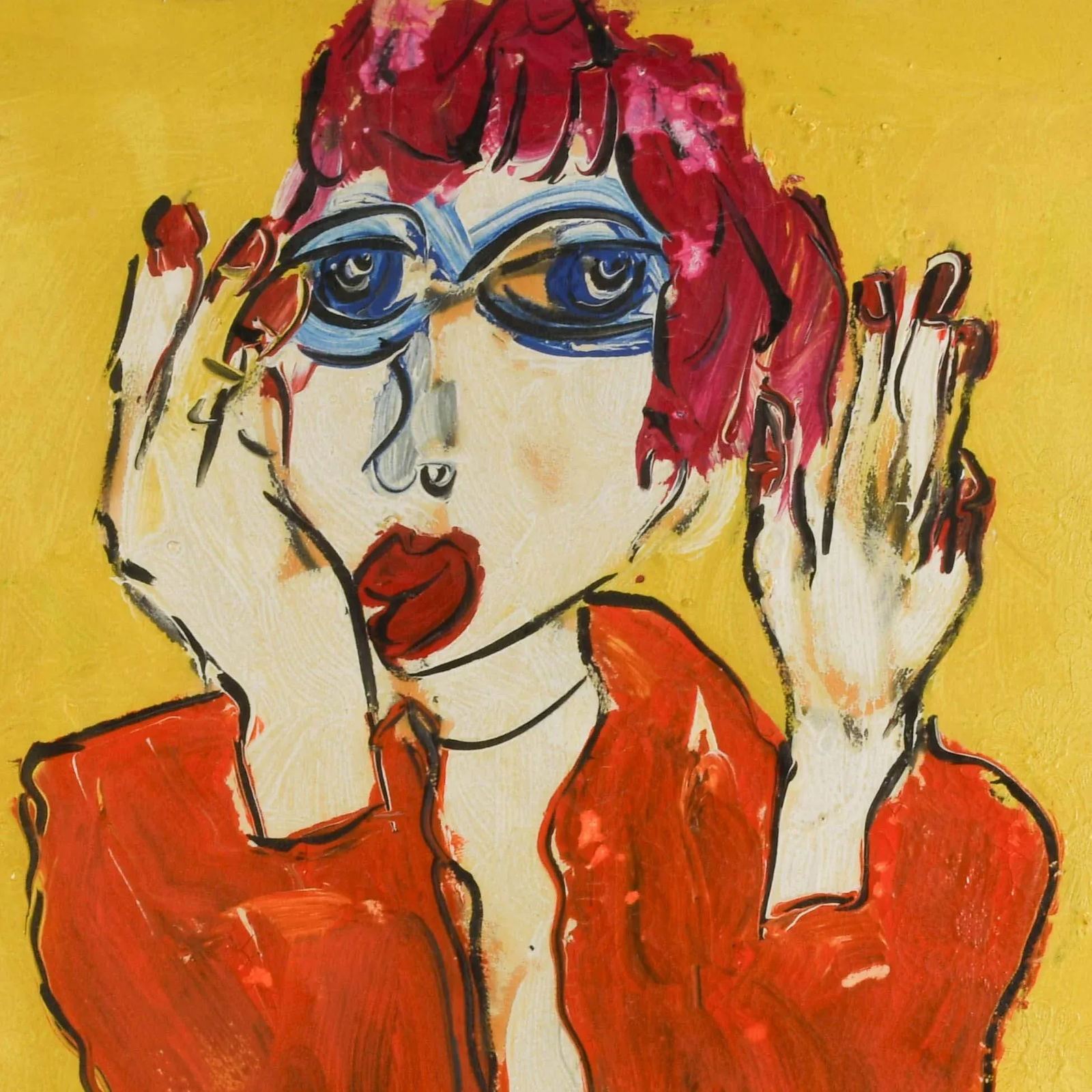 Signed Peter Keil "Untitled 83" Oil on Linen - 3