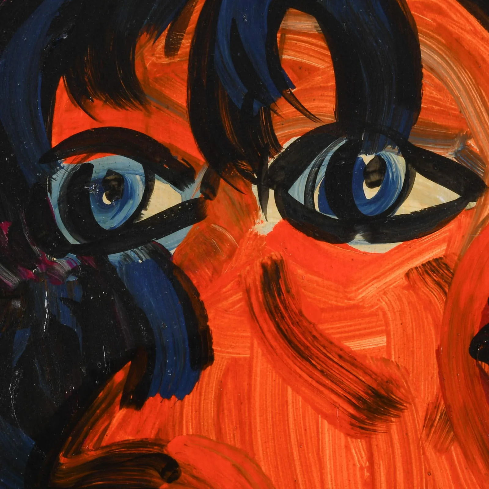 Framed Signed Peter Keil "Mick Jagger 79" Oil on Masonite - 3