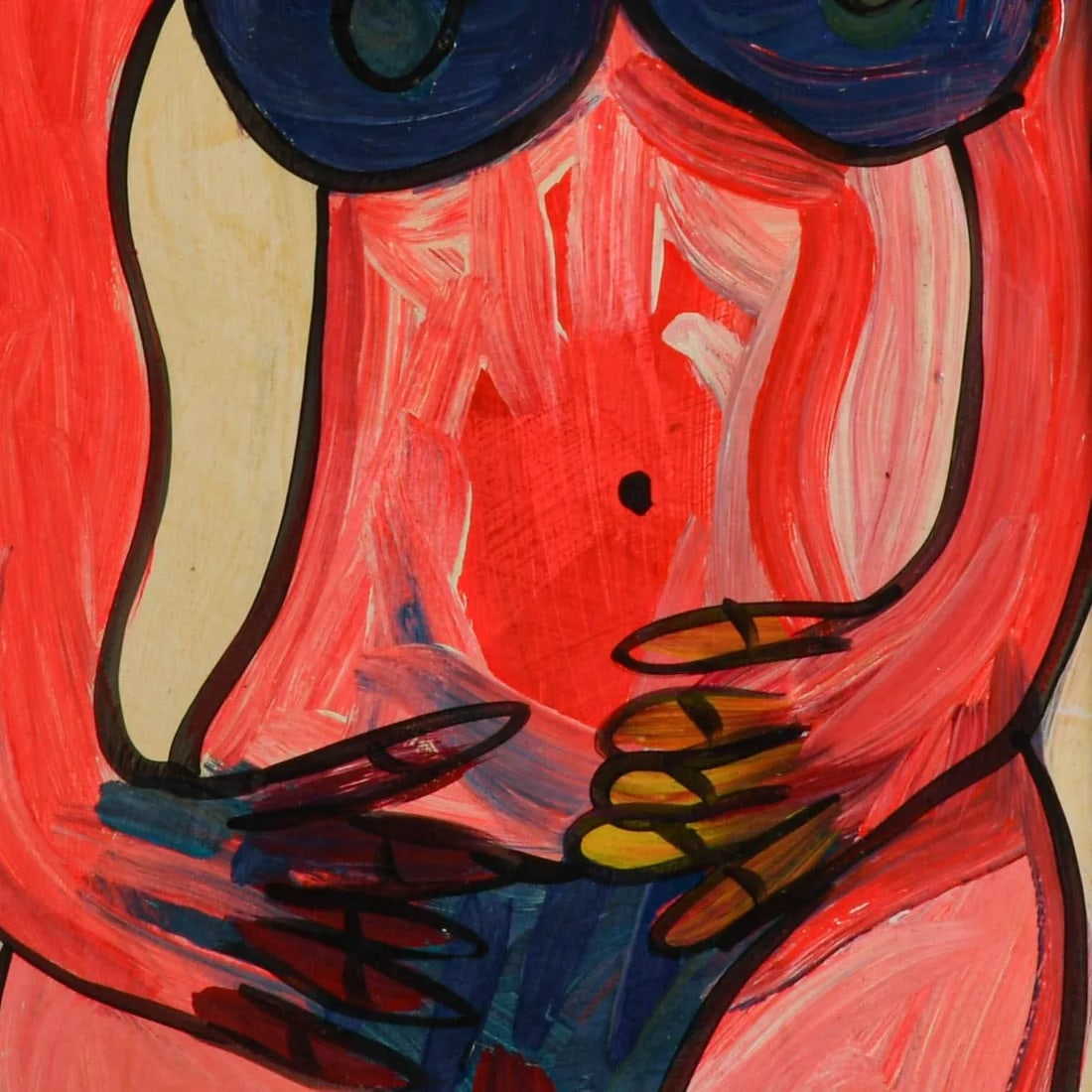 Framed Signed Peter Keil "The Babysitter" Mixed Media on Masonite - 3