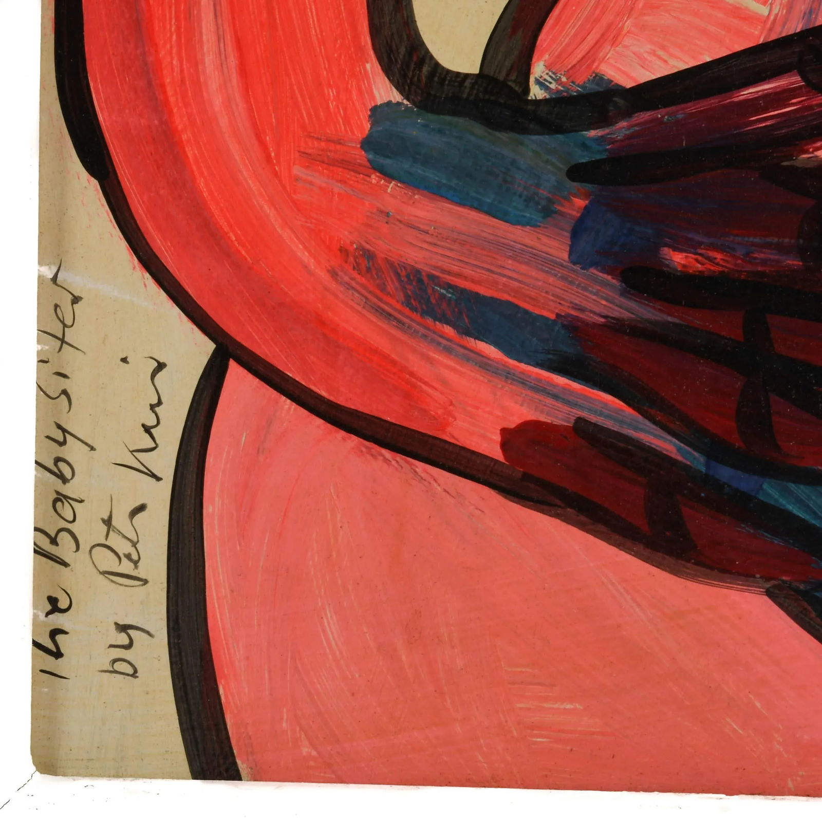 Framed Signed Peter Keil "The Babysitter" Mixed Media on Masonite - 4