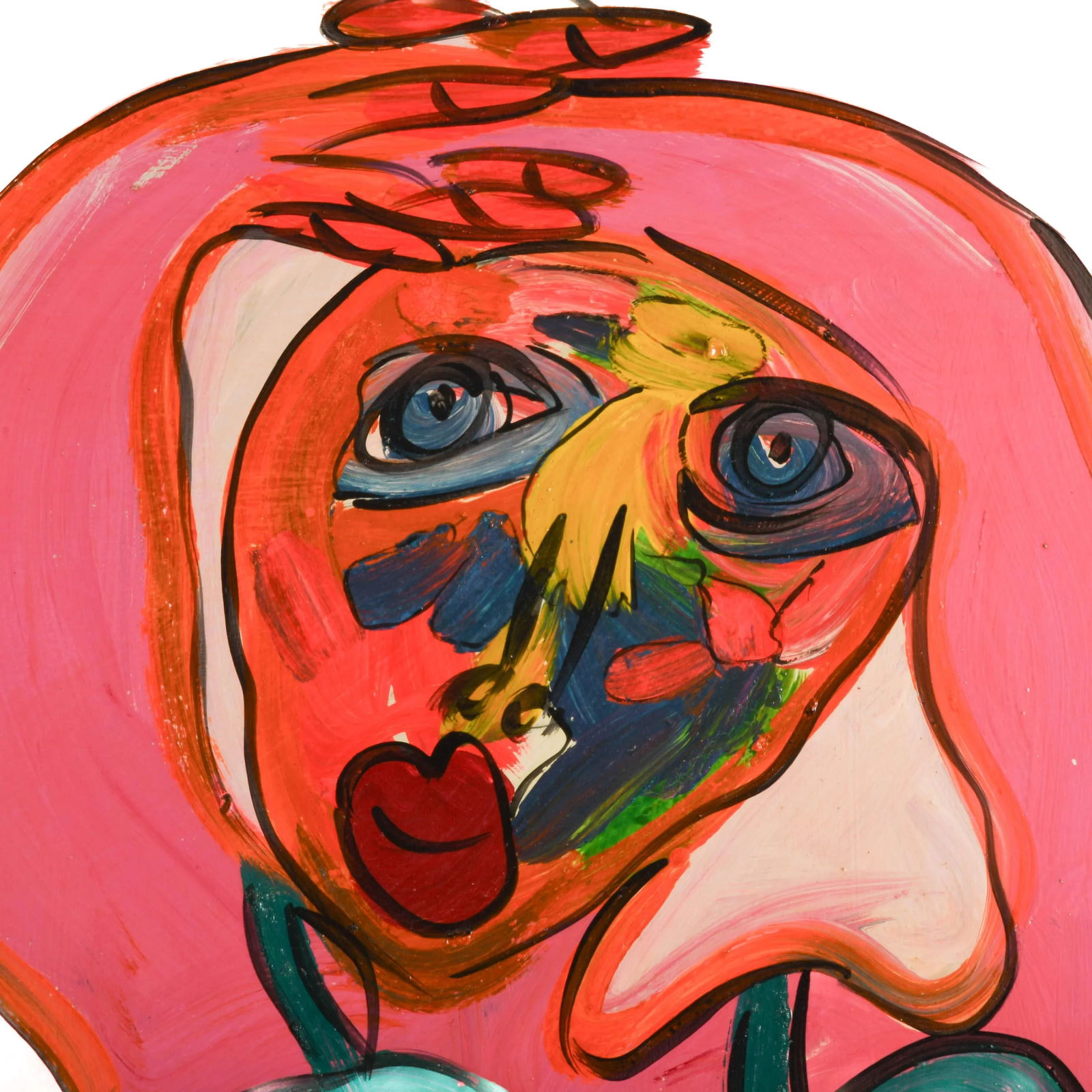 Framed Signed Peter Keil "Dreaming Girl" Oil on Masonite - 2