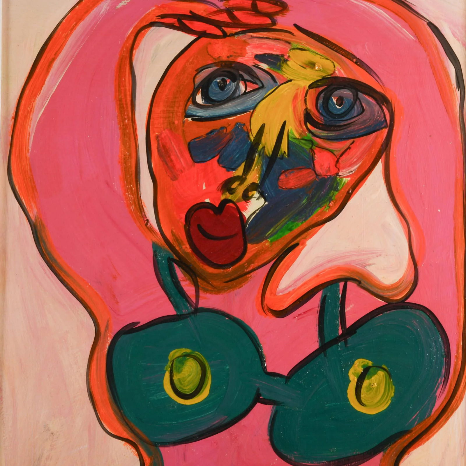 Framed Signed Peter Keil "Dreaming Girl" Oil on Masonite - 3