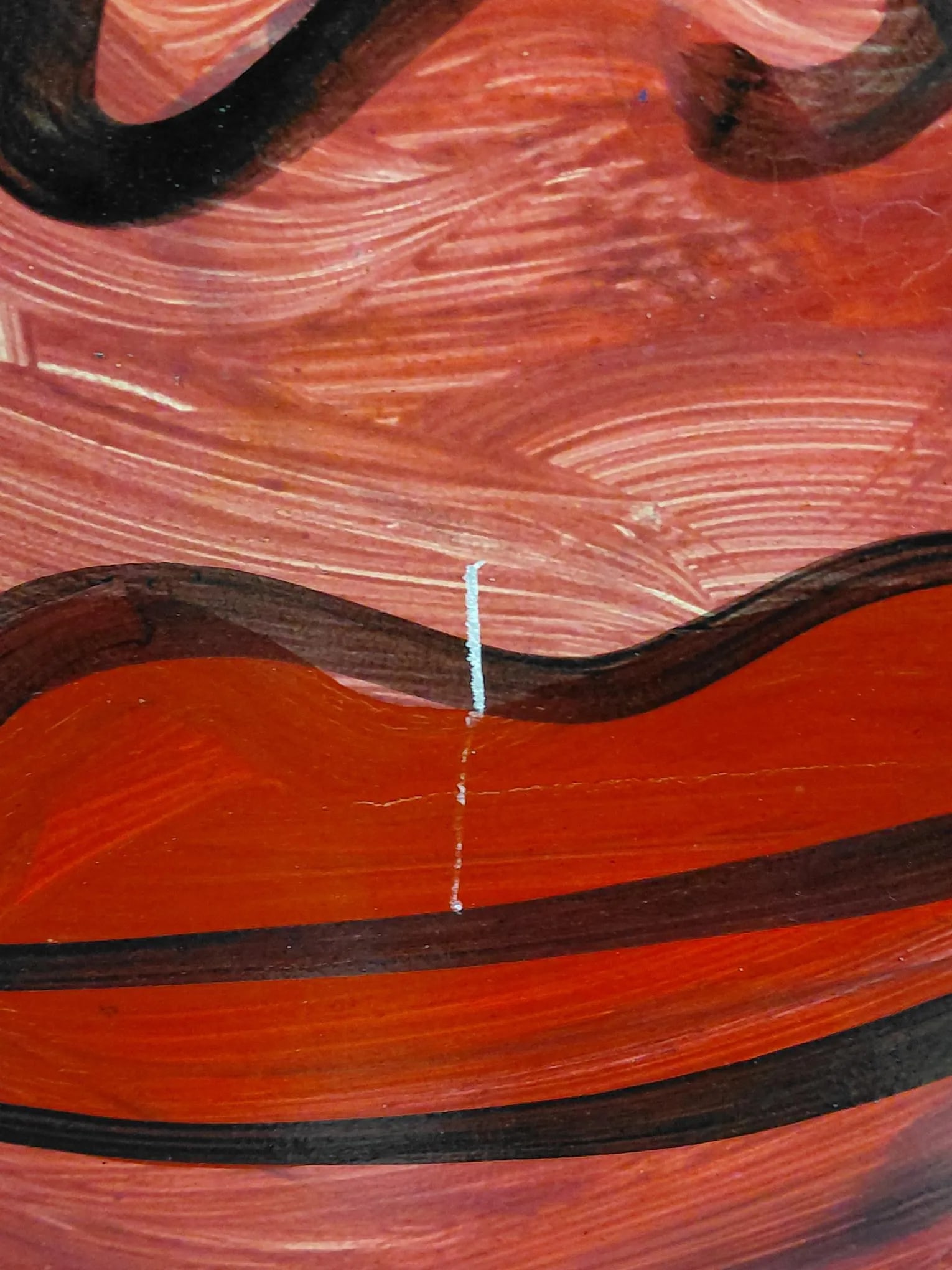 Framed Signed Peter Keil "My Friend Rainer Fetting" Oil on Masonite - 9