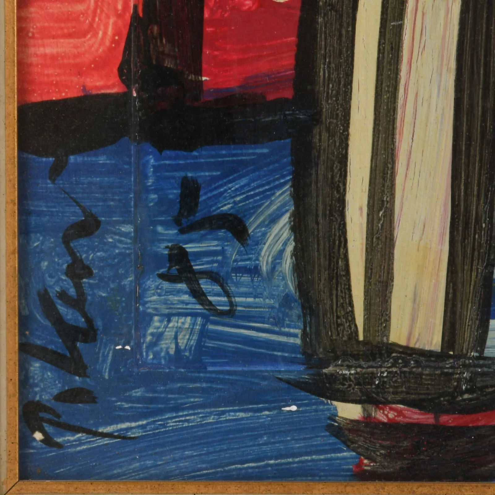 Signed Peter Keil "Boats, Buildings, and Brushstrokes" Oil on Masonite - 4