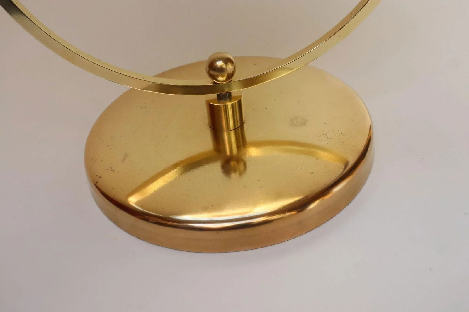 Vintage Double Sided Vanity Mirror in Brass and Lucite by Charles Hollis Jones - 11