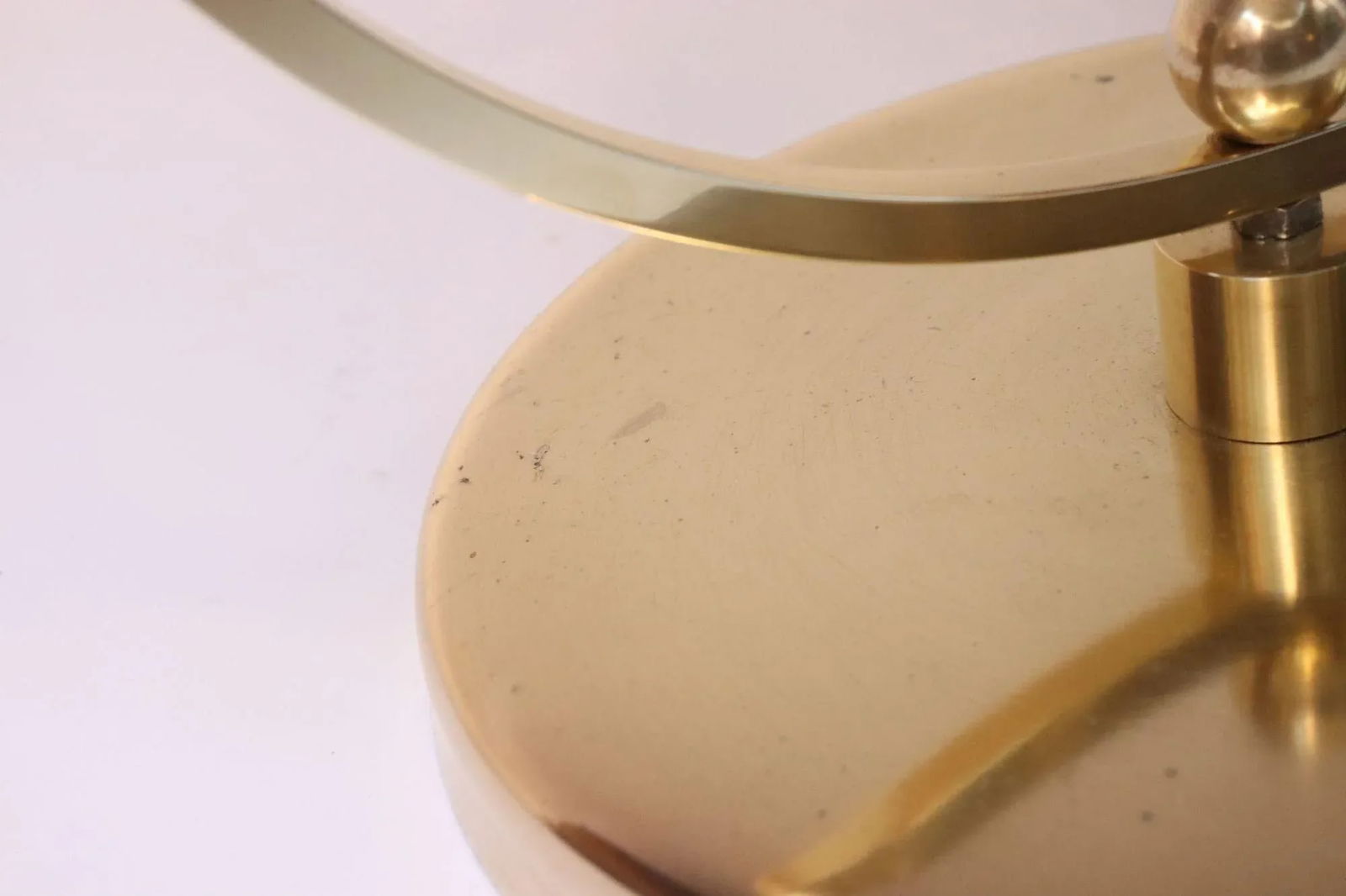 Vintage Double Sided Vanity Mirror in Brass and Lucite by Charles Hollis Jones - 13