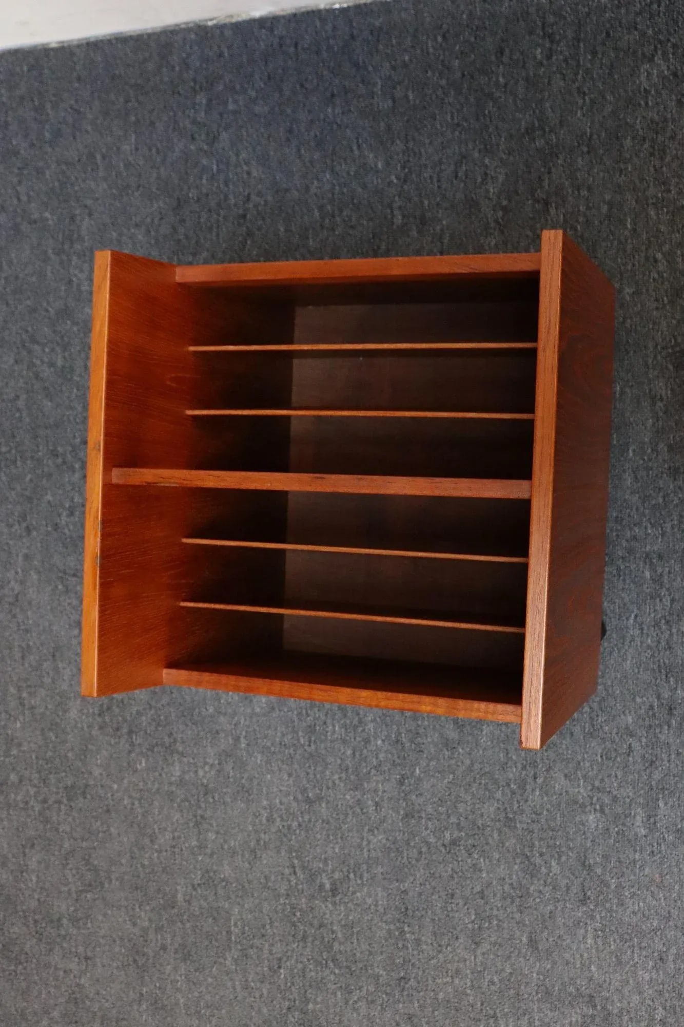 Norwegian Modern Magazine Rack on Casters by Rolf Hesland for Bruksbo in Teak - 13