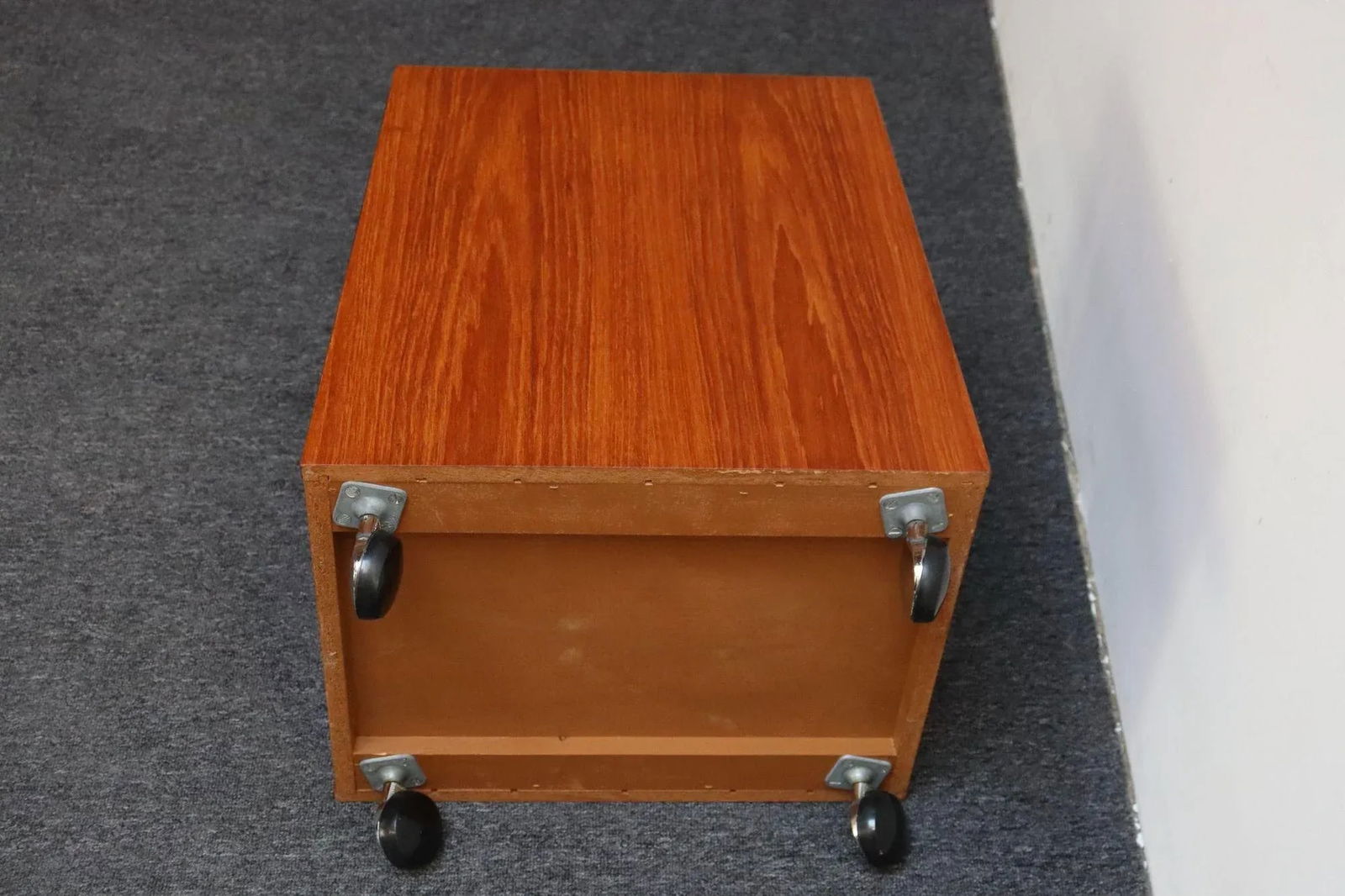 Norwegian Modern Magazine Rack on Casters by Rolf Hesland for Bruksbo in Teak - 8