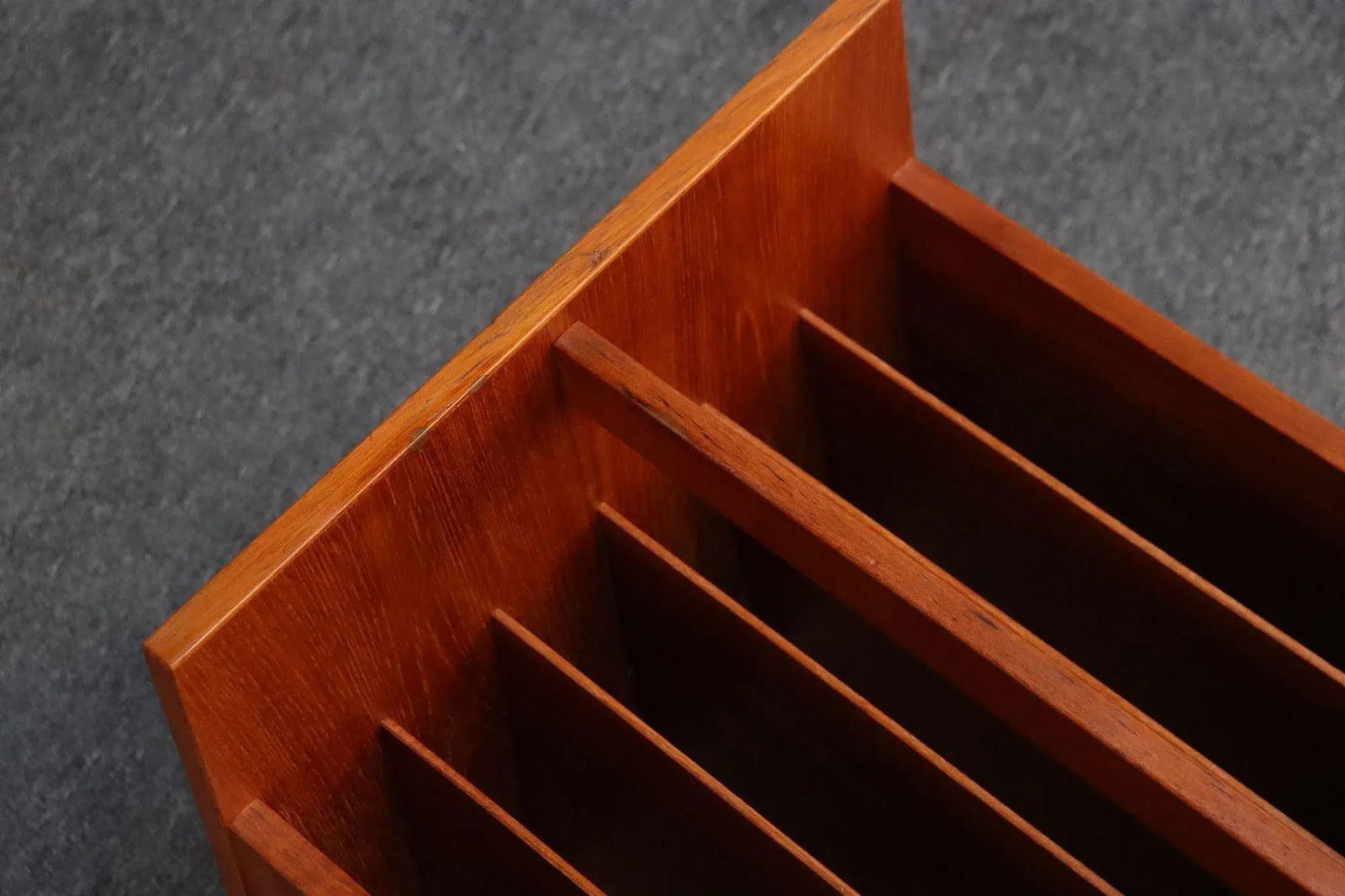 Norwegian Modern Magazine Rack on Casters by Rolf Hesland for Bruksbo in Teak - 9