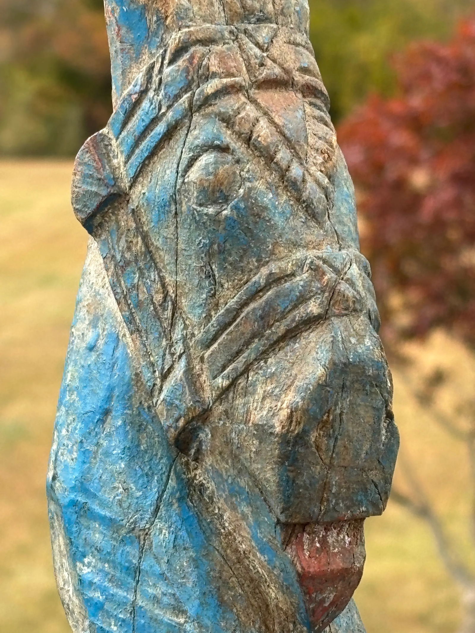 18th./19th. C. Architectural Fragment on Museum Mount - Palace Horse With Regal Tack - 7