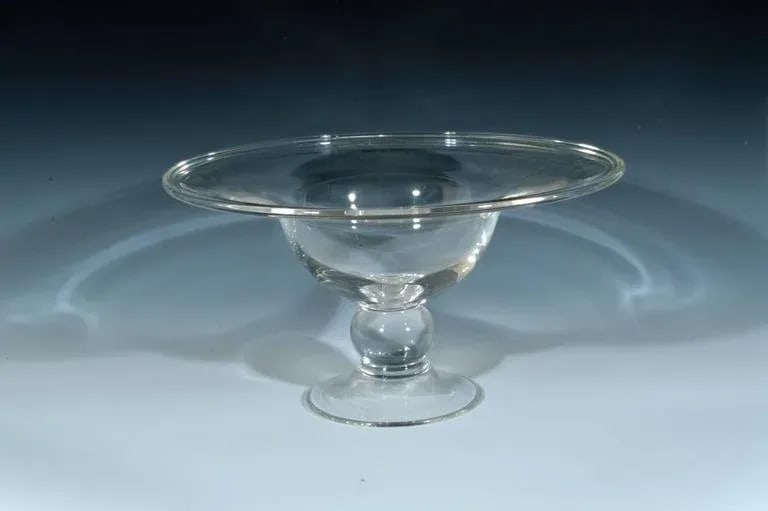 American Steuben Glass Footed Compotes - A Pair - 4