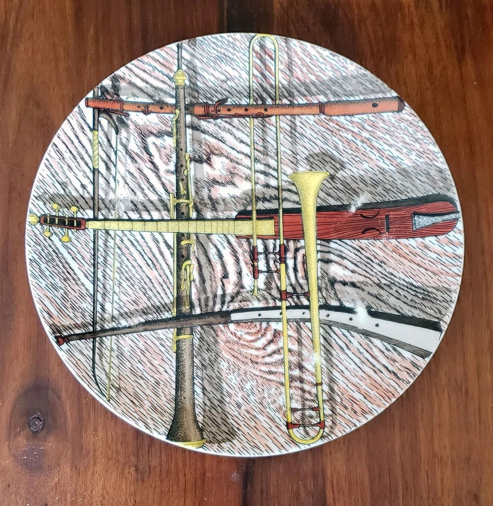 Piero Fornasetti Ceramic Plates Decorated With the Orchestra Pattern. (15 Plates) - 11