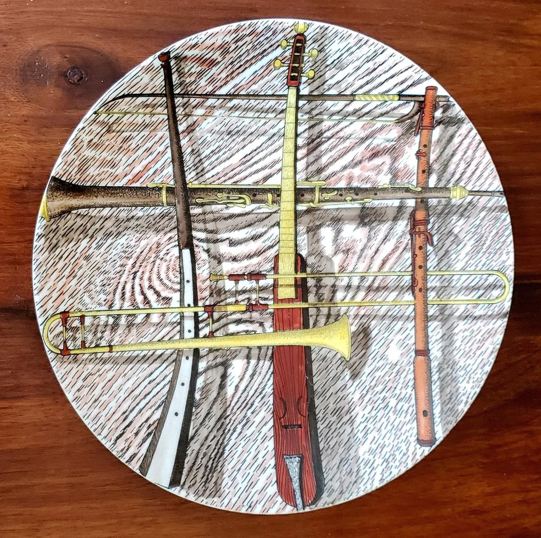 Piero Fornasetti Ceramic Plates Decorated With the Orchestra Pattern. (15 Plates) - 7