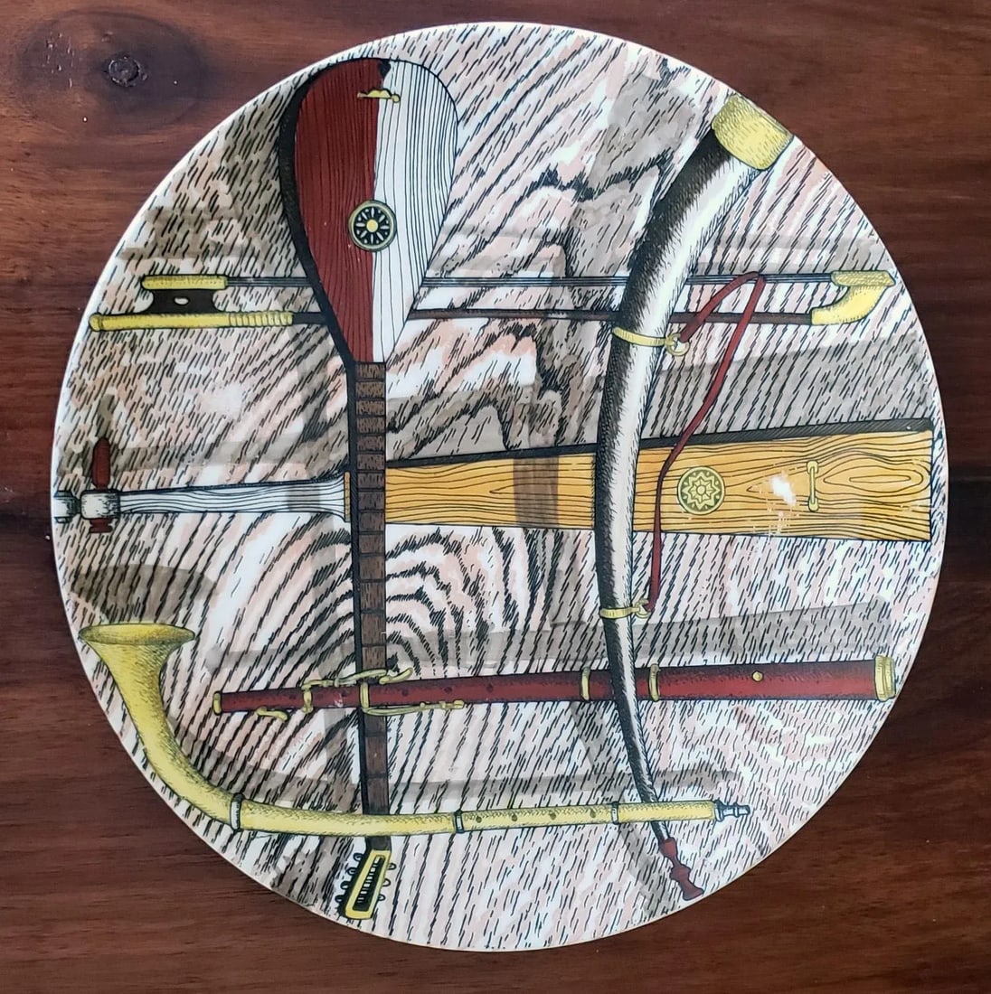 Piero Fornasetti Ceramic Plates Decorated With the Orchestra Pattern. (15 Plates) - 8