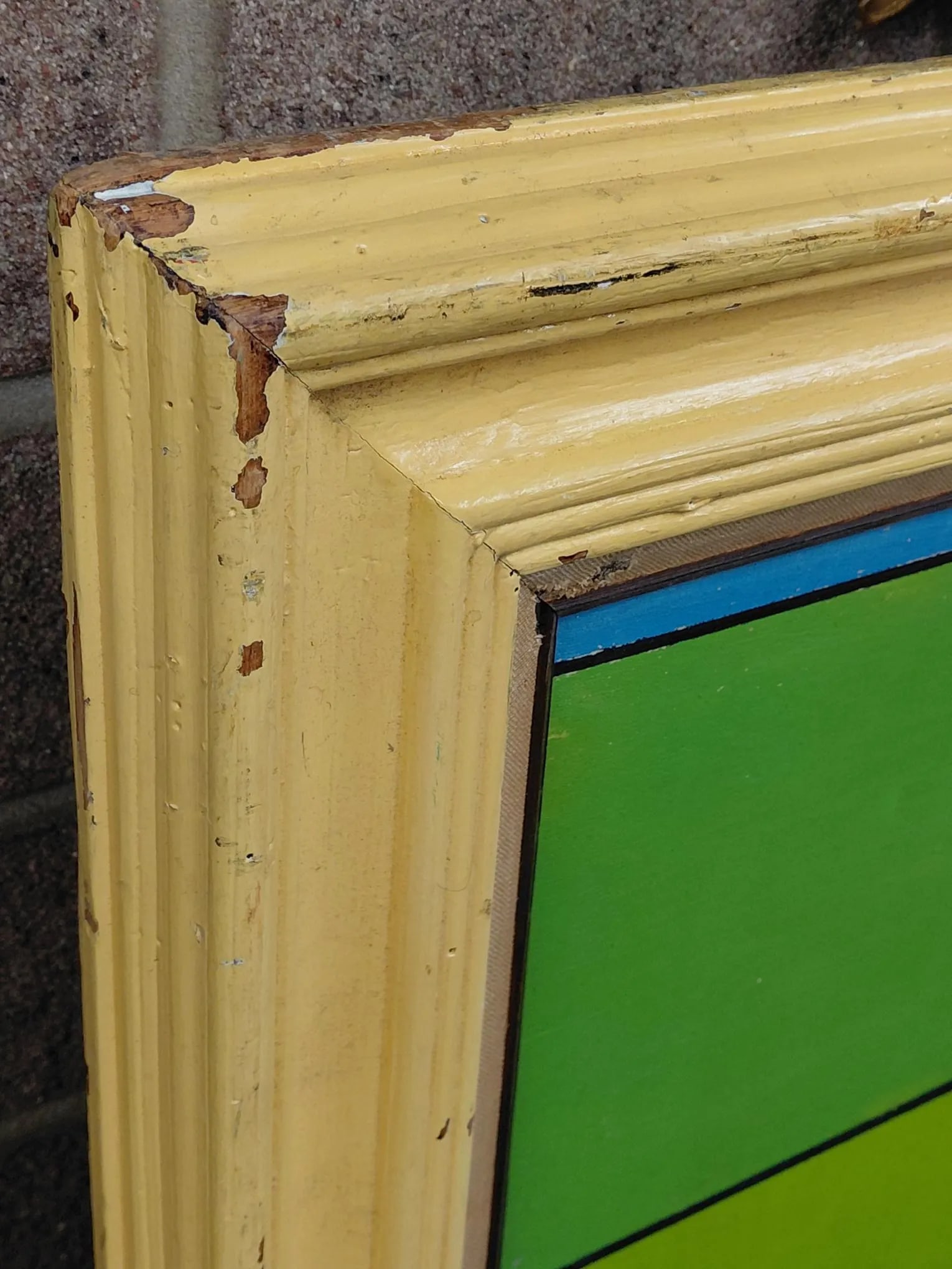 Framed Signed Untitled 1974 Geometric Painting Attributed to Ludwig Sander - 10