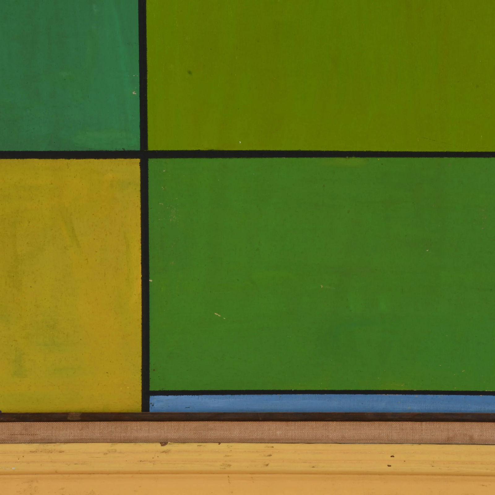 Framed Signed Untitled 1974 Geometric Painting Attributed to Ludwig Sander - 3