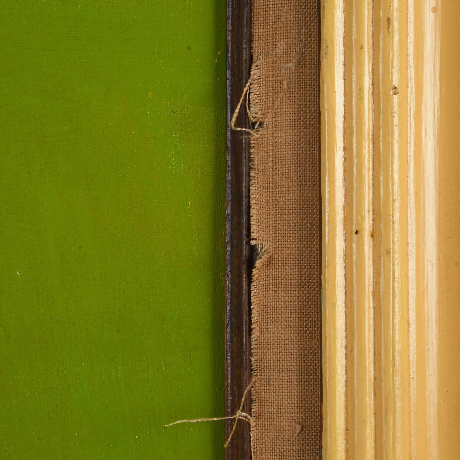 Framed Signed Untitled 1974 Geometric Painting Attributed to Ludwig Sander - 4