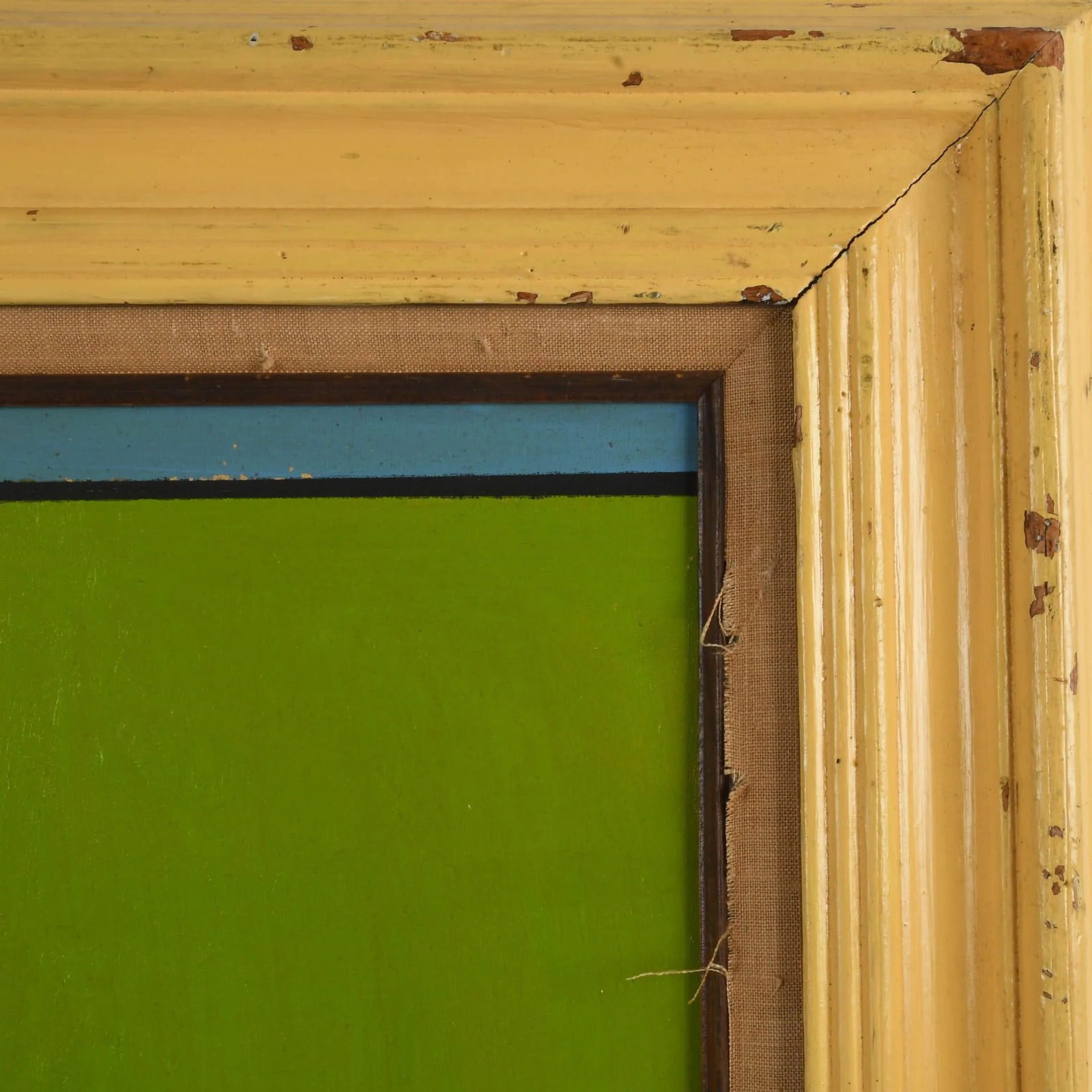 Framed Signed Untitled 1974 Geometric Painting Attributed to Ludwig Sander - 5