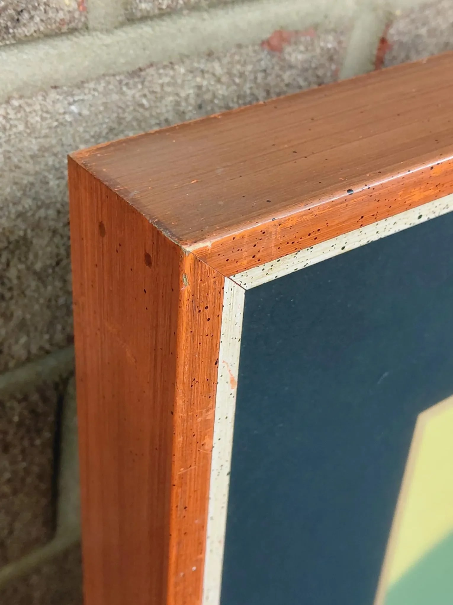 Framed Signed Osvaldo Gutiérrez "Untitled" Mix Media - 9